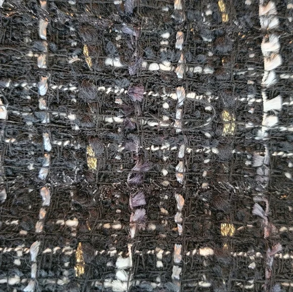 EUC Milly Tweed Romper With Patent Leather/Gold Zipper Details Size 4 - Picture 8 of 12